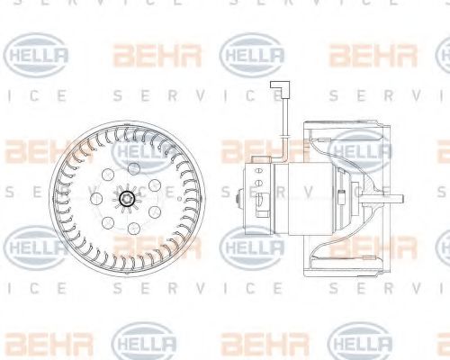 вентилатор вътрешно пространство 8EW 009 157-221