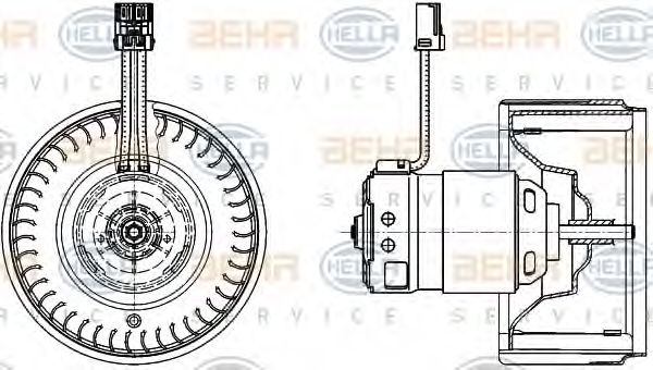 вентилатор вътрешно пространство 8EW 009 159-631