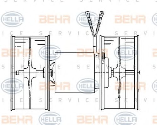 вентилатор вътрешно пространство 8EW 009 159-711