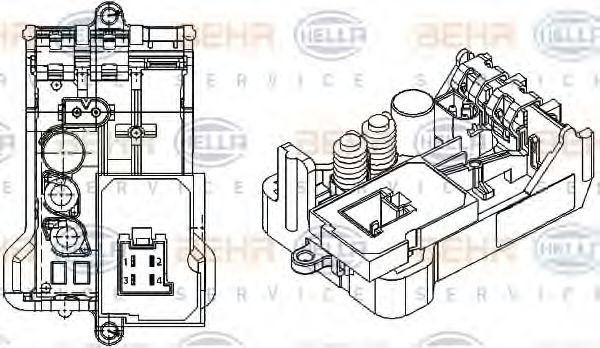 регулатор, обдухване интериор 5HL 351 029-061