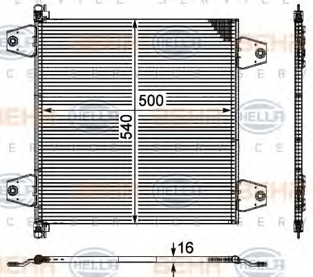 кондензатор, климатизация 8FC 351 029-091