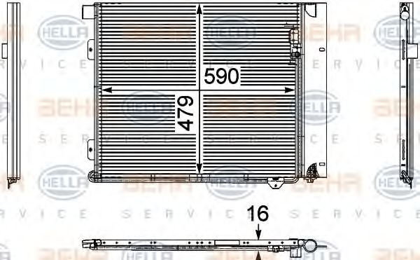 кондензатор, климатизация 8FC 351 029-371