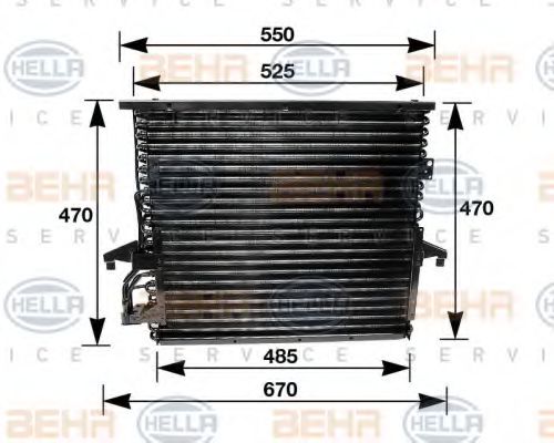 кондензатор, климатизация 8FC 351 035-001