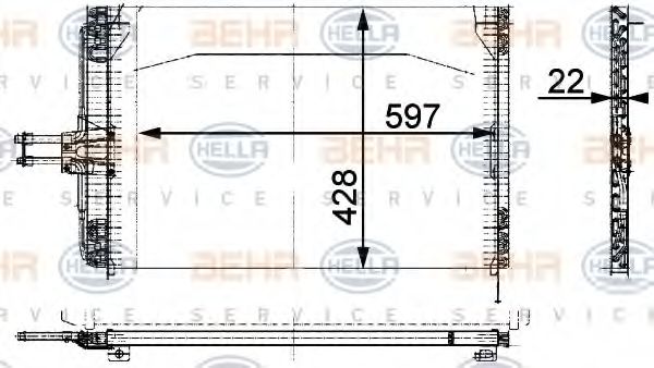 кондензатор, климатизация 8FC 351 035-464