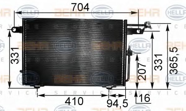 кондензатор, климатизация 8FC 351 035-531