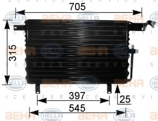 кондензатор, климатизация 8FC 351 035-571