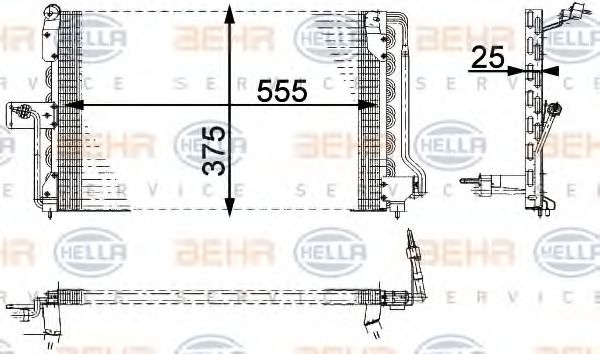 кондензатор, климатизация 8FC 351 036-021