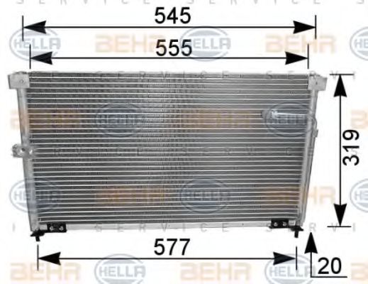 кондензатор, климатизация 8FC 351 036-301