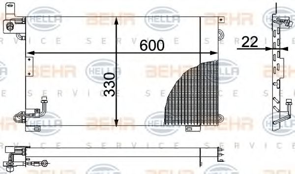 кондензатор, климатизация 8FC 351 036-521
