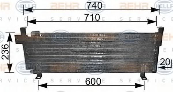 кондензатор, климатизация 8FC 351 037-001