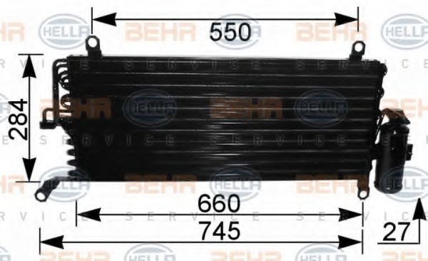 кондензатор, климатизация 8FC 351 037-301