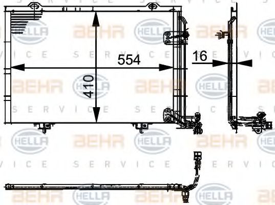 кондензатор, климатизация 8FC 351 037-331