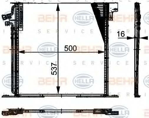 кондензатор, климатизация 8FC 351 037-341