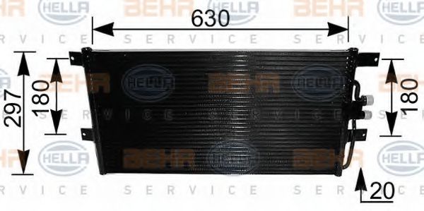 кондензатор, климатизация 8FC 351 037-431