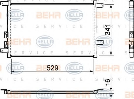 кондензатор, климатизация 8FC 351 037-451