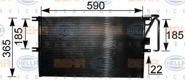 кондензатор, климатизация 8FC 351 037-621