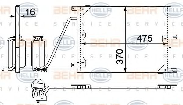 кондензатор, климатизация 8FC 351 037-631