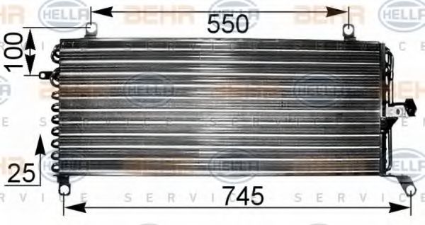 кондензатор, климатизация 8FC 351 038-661