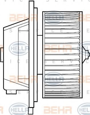 вентилатор вътрешно пространство 8EW 351 039-291