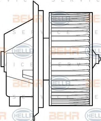 вентилатор вътрешно пространство 8EW 351 039-341