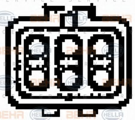 вентилатор, охлаждане на двигателя 8EW 351 044-451