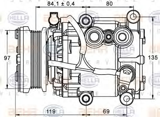 компресор, климатизация 8FK 351 113-401