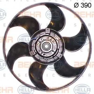 вентилатор, охлаждане на двигателя 8EW 351 150-164