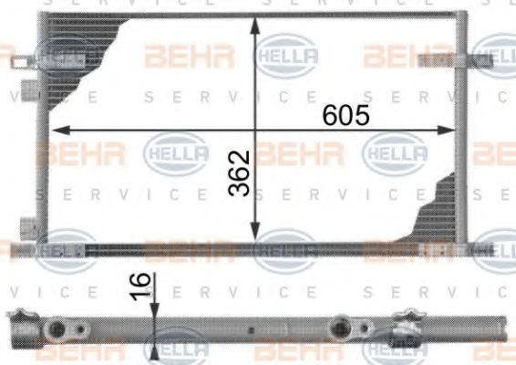 кондензатор, климатизация 8FC 351 300-011