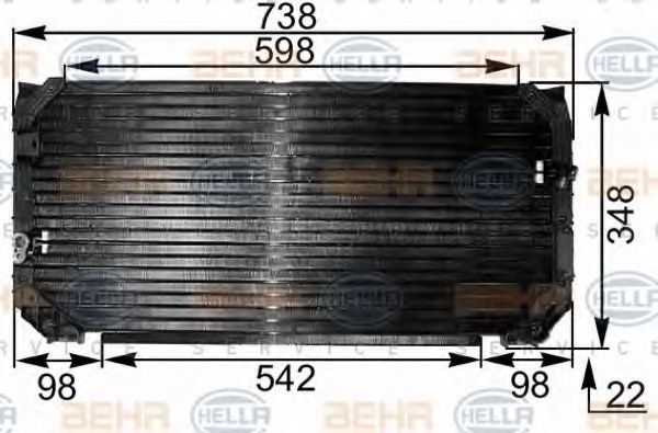 кондензатор, климатизация 8FC 351 300-521