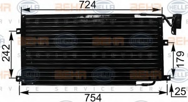 кондензатор, климатизация 8FC 351 300-551