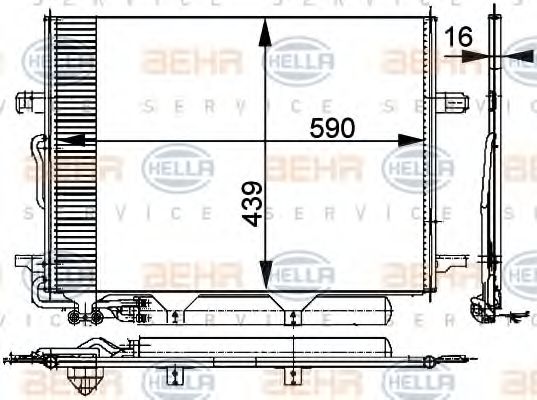 кондензатор, климатизация 8FC 351 300-711