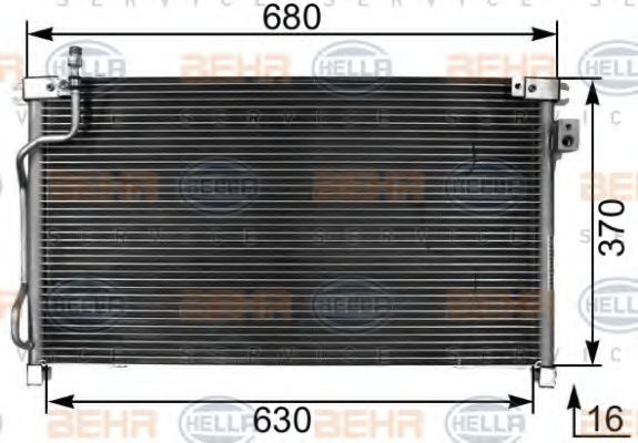 кондензатор, климатизация 8FC 351 301-011