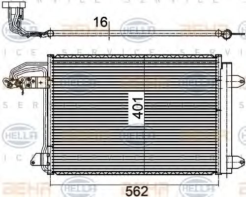 кондензатор, климатизация 8FC 351 301-041