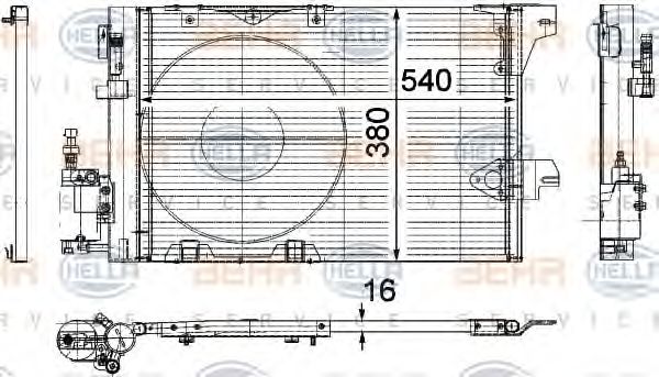 кондензатор, климатизация 8FC 351 301-241