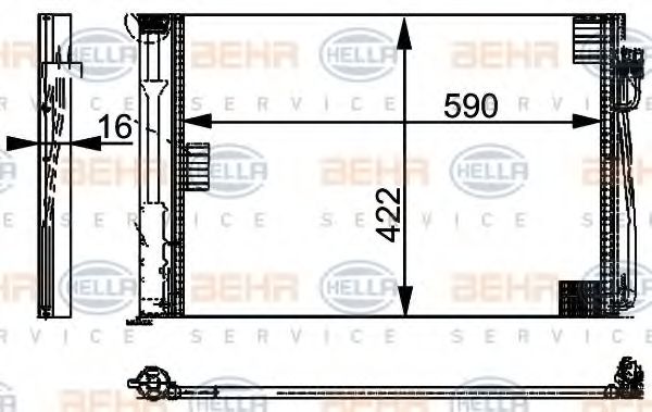 кондензатор, климатизация 8FC 351 301-321