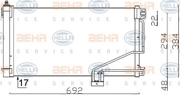 кондензатор, климатизация 8FC 351 301-354