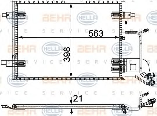 кондензатор, климатизация 8FC 351 301-401