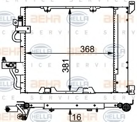 кондензатор, климатизация 8FC 351 301-751