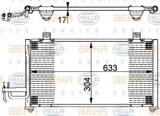 кондензатор, климатизация 8FC 351 302-131
