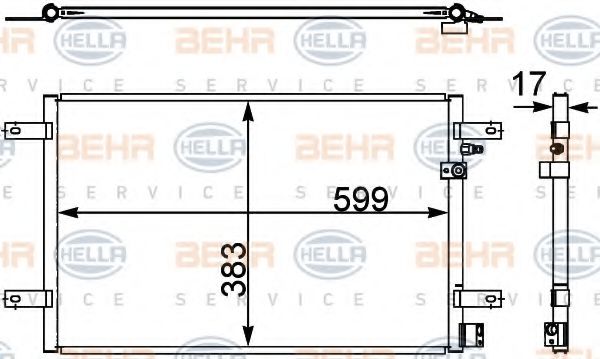 кондензатор, климатизация 8FC 351 302-451
