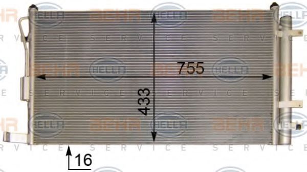 кондензатор, климатизация 8FC 351 303-241