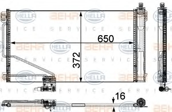 кондензатор, климатизация 8FC 351 303-391