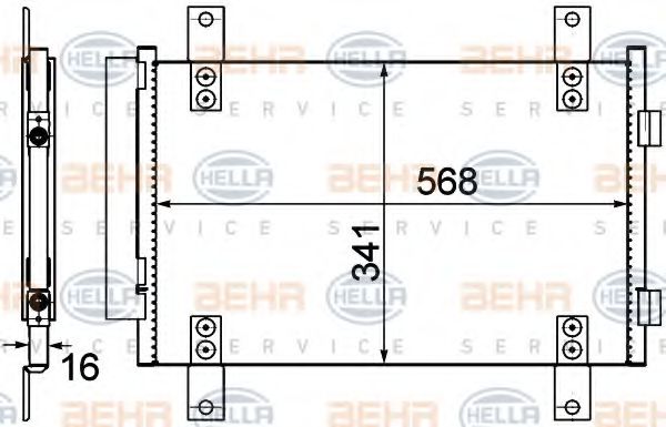 кондензатор, климатизация 8FC 351 303-611