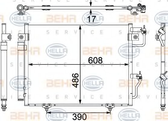 кондензатор, климатизация 8FC 351 304-081