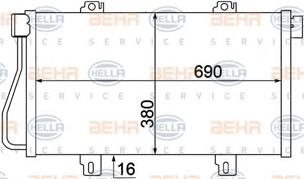 кондензатор, климатизация 8FC 351 306-681