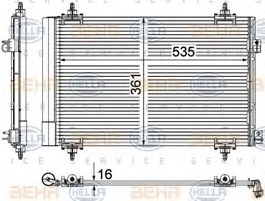 кондензатор, климатизация 8FC 351 309-351