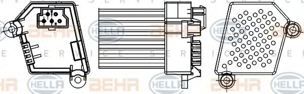 регулатор, обдухване интериор 5HL 351 311-521