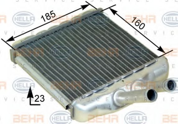 топлообменник, отопление на вътрешното пространство 8FH 351 315-331