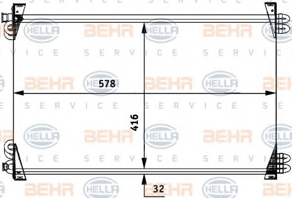 кондензатор, климатизация 8FC 351 317-031
