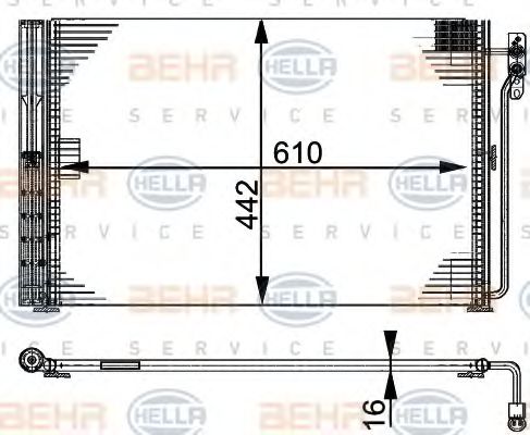 кондензатор, климатизация 8FC 351 317-481